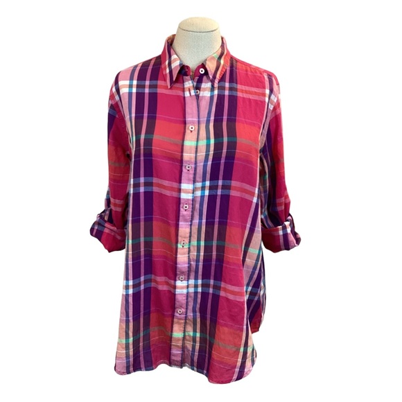 Lauren Ralph Lauren Multicolored Cotton Shirt Button Down Long Sleeve - Picture 1 of 9